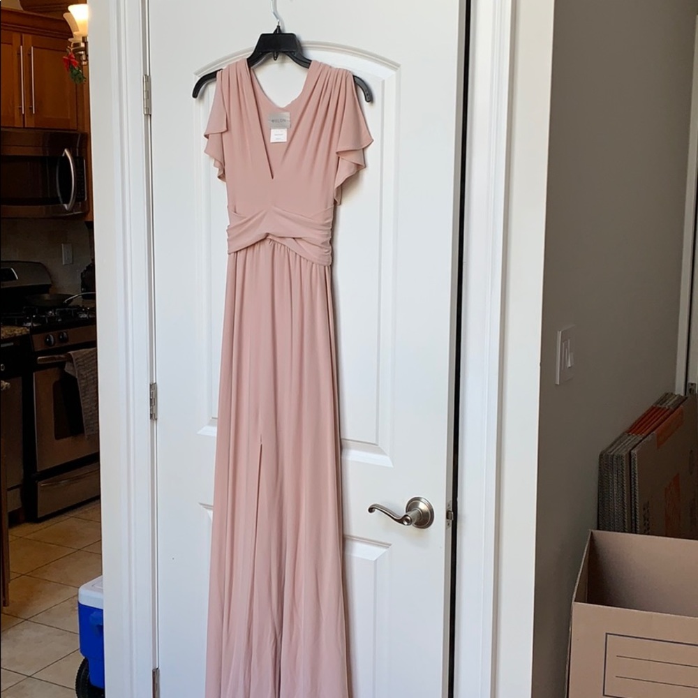 BHLDN bridesmaid dusty rose size 8 maxi dress